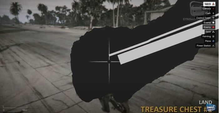 GTA Cayo Perico Treasure Chest 1 Land Map