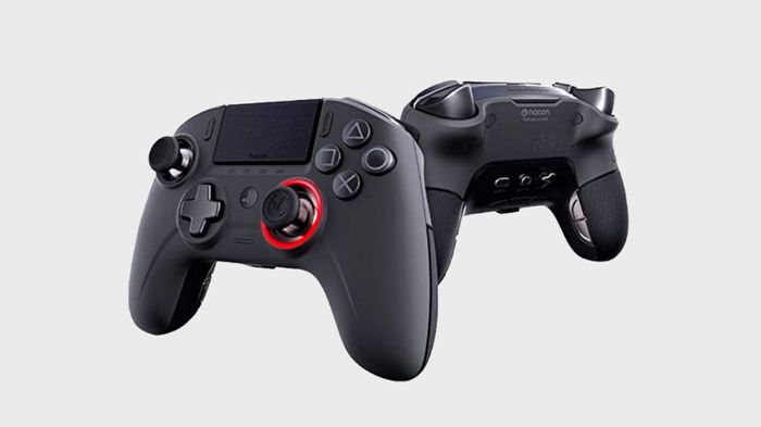 Best controller for F1 22 Nacon product image of a black PS4-style controller with red light around the analog stick.