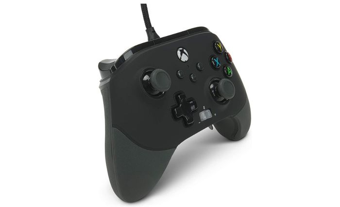 Best controller for racing PowerA product image of a black, Xbox-style, wired controller.