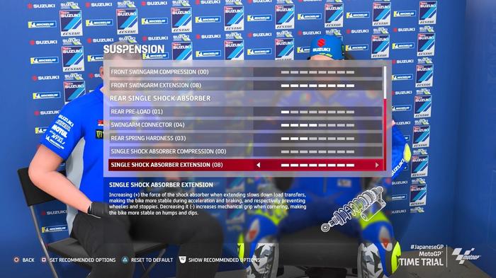 MotoGP 21 Japan GP Motegi setup suspension 2