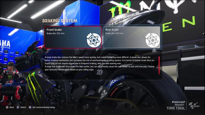 MotoGP 21 Qatar Setup Brakes