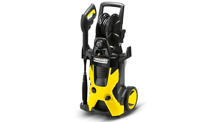 Best car cleaning products Karcher K5 Premium Pressure Washer product image of a yellow and black machine.