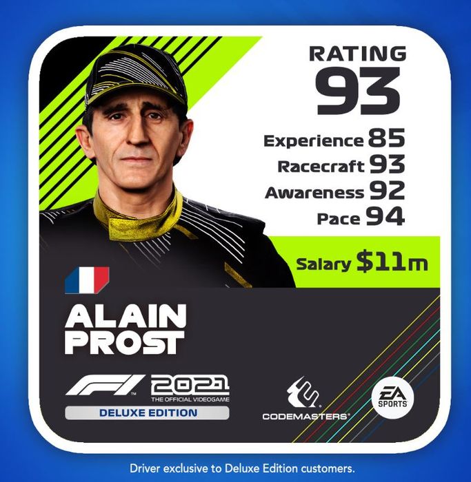 Alain Prost f1 2021