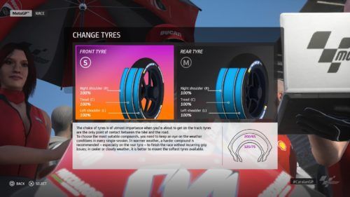 MotoGP™20 tyre choices Qatar