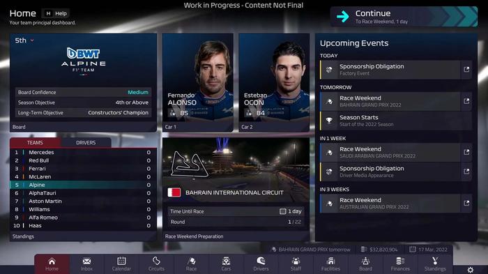 F1 Manager 2022 driver recruitment