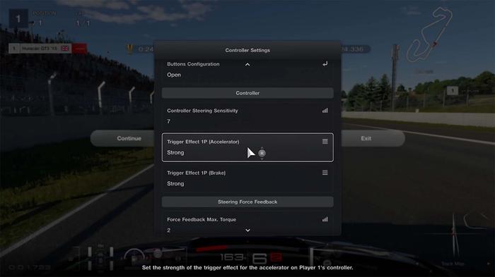 Gran Turismo 7 update 1.13 controller trigger settings