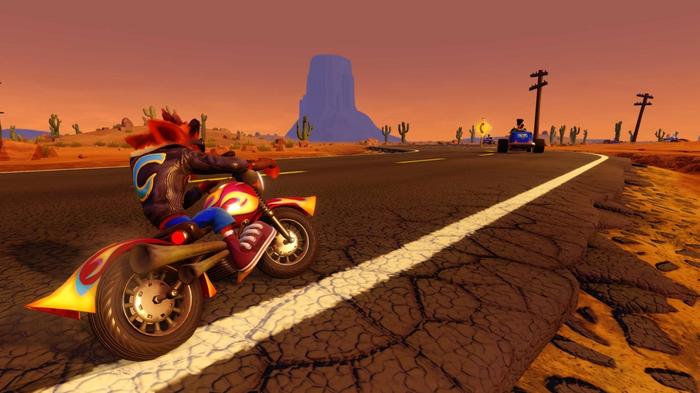 Crash Bandicoot N'Sane Trilogy motorbike level Crash Bandicoot 3 Warped