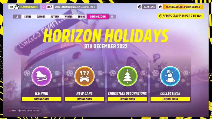 Forza Horizon 5 Horizon Holidays Series
