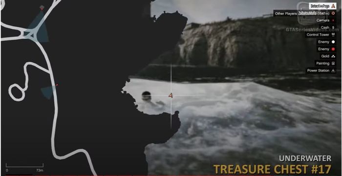 GTA Cayo Perico Treasure Chest 7 Sea Map