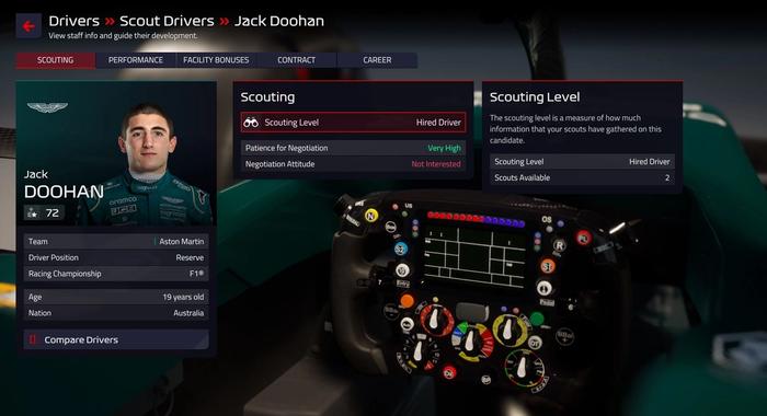 F1 Manager 2022 Jack Doohan