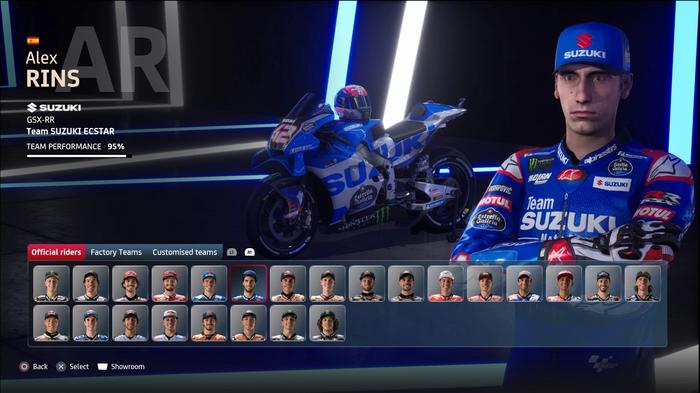 MotoGP 21 game Alex Rins