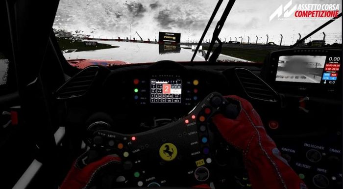 ACC Ferrari Cockpit