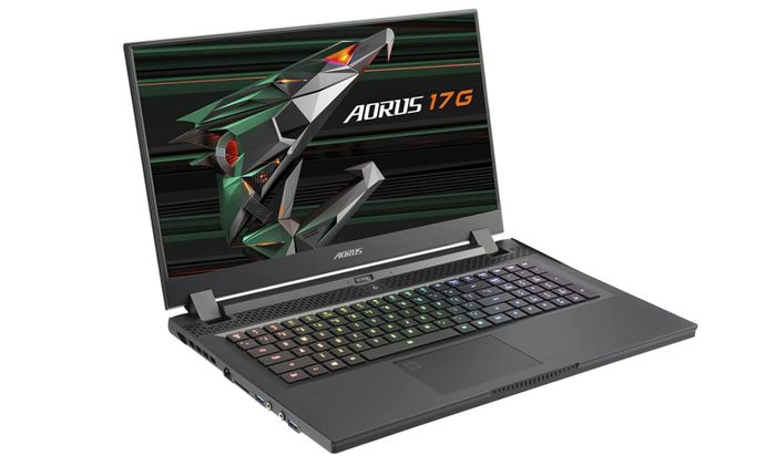 Best laptop for F1 Manager 2022 Gigabyte product image of a dark grey laptop.