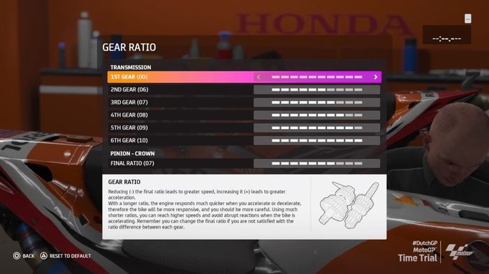 MotoGP™20 Dutch Grand Prix Assen TT Netherlands Gear Ratio