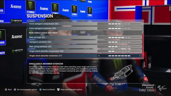 MotoGP 21 Qatar Setup Suspension 2