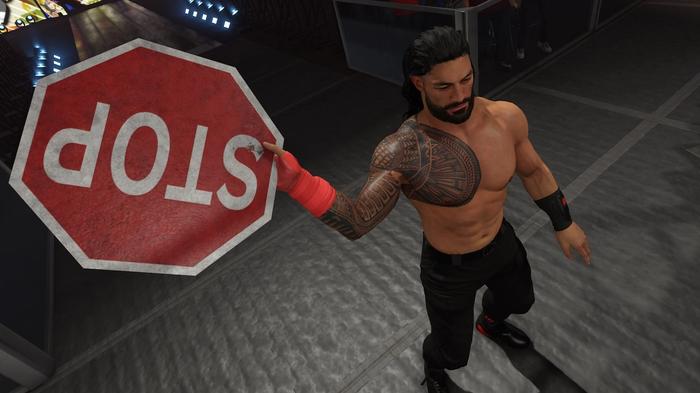 WWE 2K23 Roman Reigns Weapons