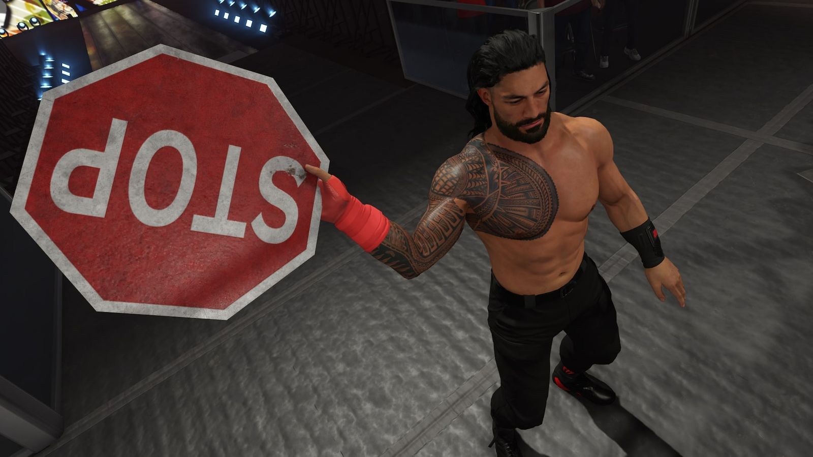 WWE 2K23 Roman Reigns Weapons