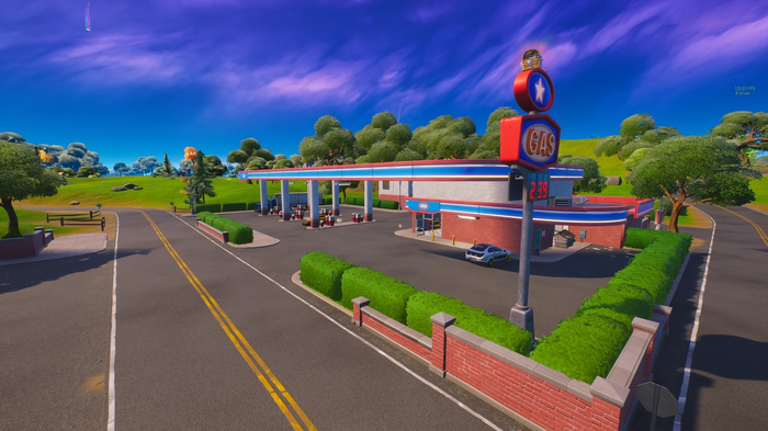 Head to the Rocky Reels Gas Station to finish this Fortnite quest guide.