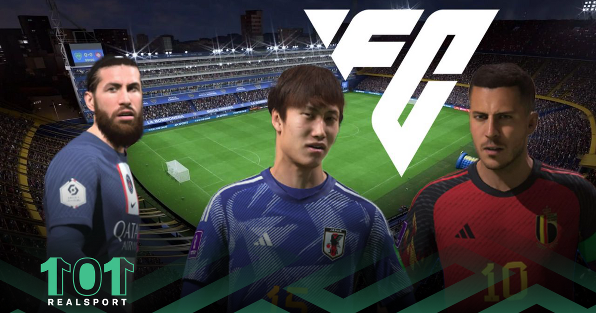 Screenshot of EA FC featuring Hazard, Ramos, Kamada. 