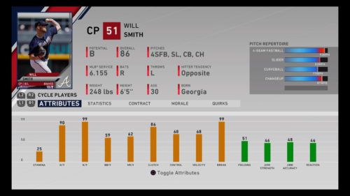 MLB The Show 20 Will Smith Diamond Dynasty Closing Pitcher RTTS Franchise Mode