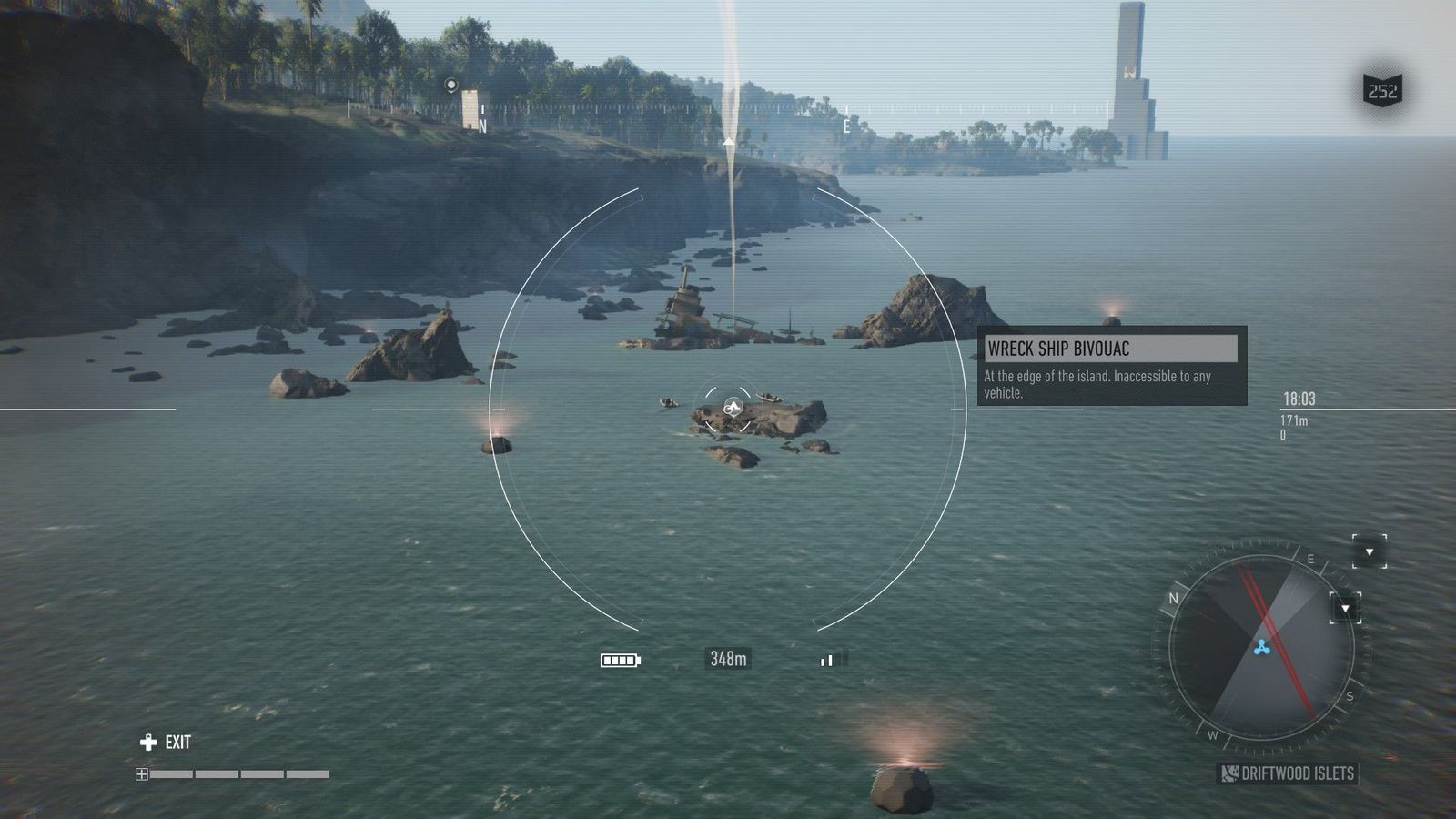 SMOKE ON THE WATER -- Find bivouacs for fast travel points