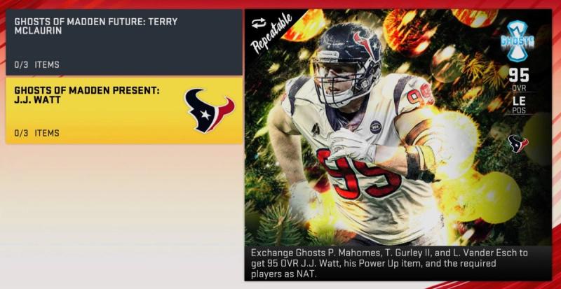 Madden Ultimate Team  Ghosts of Madden December 26 MUT Cards