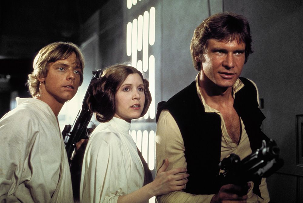 Star Wars Luke Leia Han Episode 4 Death Star