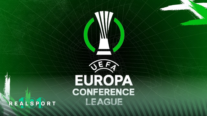UEFA Conference League logo with green background