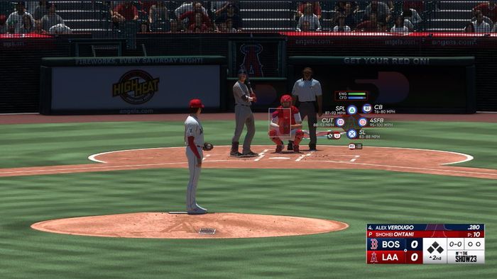 Shohei Ohtani on the mound in MLB The Show 23
