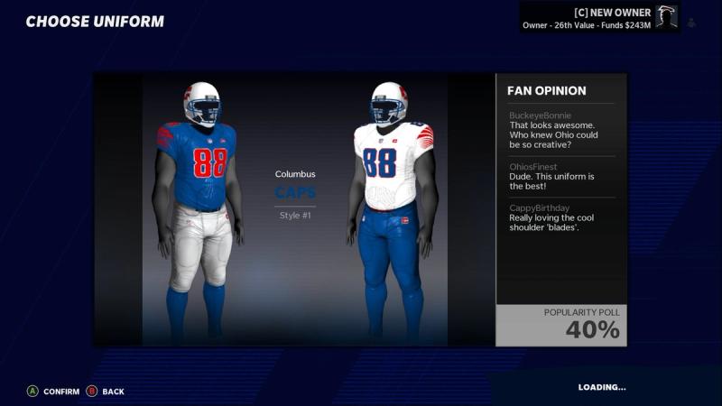 Madden 21 Franchise Relocation: Columbus team names, uniforms, & more