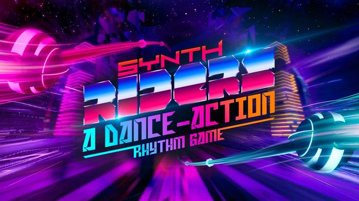 Best VR fitness games Kluge Interactive product image of the Synth Riders retro chrome logo.