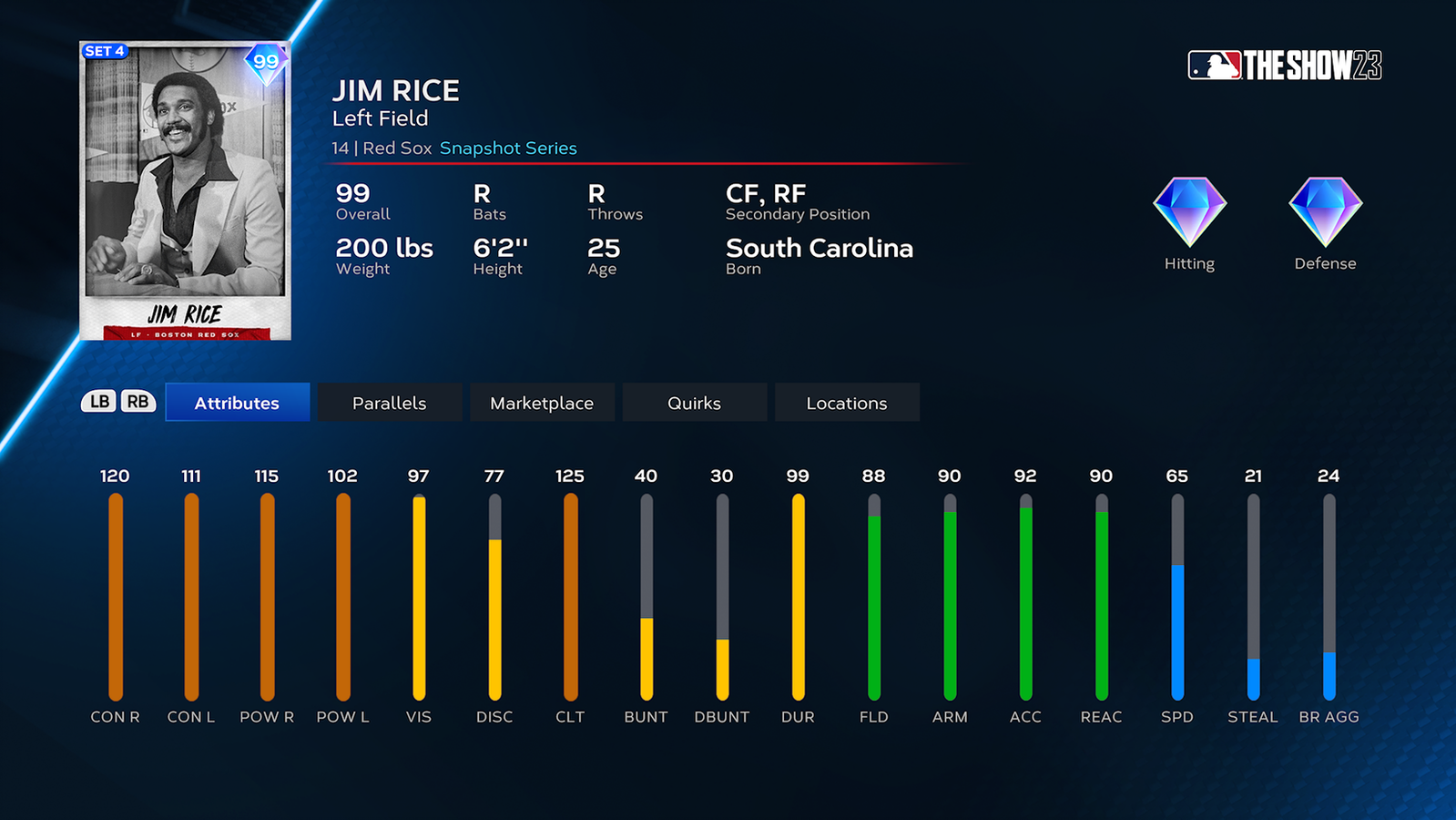 MLB The Show 23 Snapshot Series Jim Rice