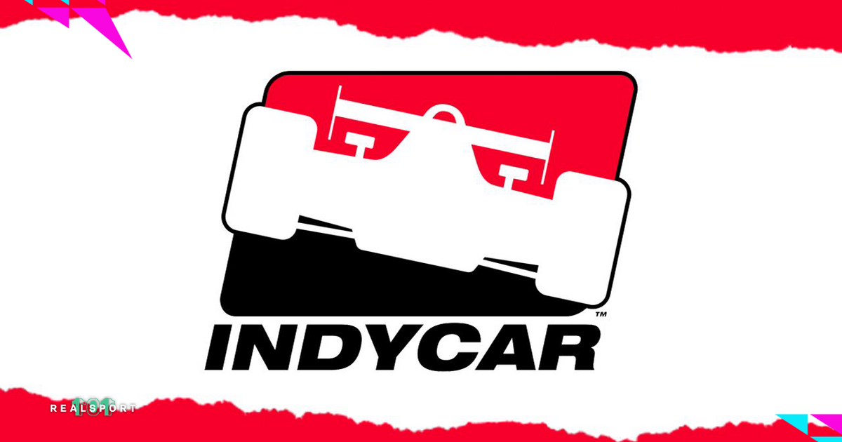 NTT IndyCar Series logo with white and red background