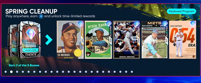 MLB The Show 22 Spring Cleanup Featured Program