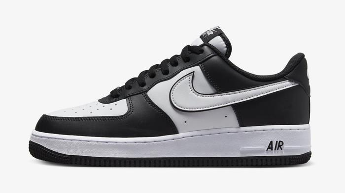 Best Air Force 1 - Nike Air Force 1 Low '07 "Two-Tone Black White" product image of a black and white low-top.