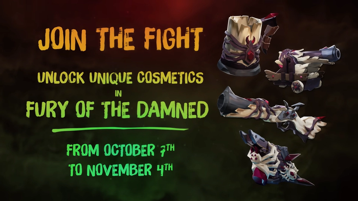 Fury of the damned cosmetics and dates