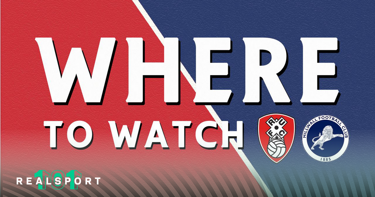 Rotherham and Millwall badges with Where to Watch text