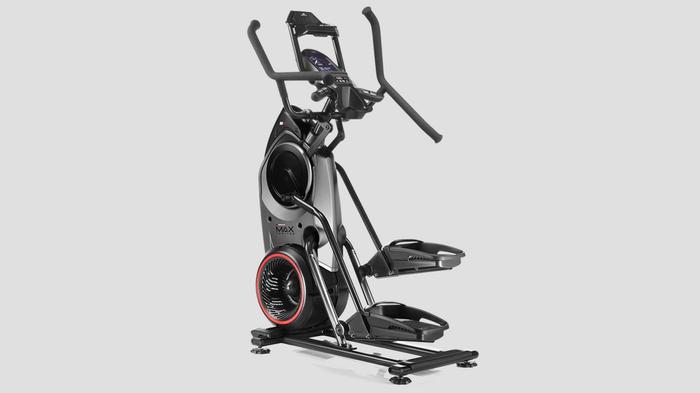 Best exercise machine for weight loss Bowflex product image of a black and red elliptical.
