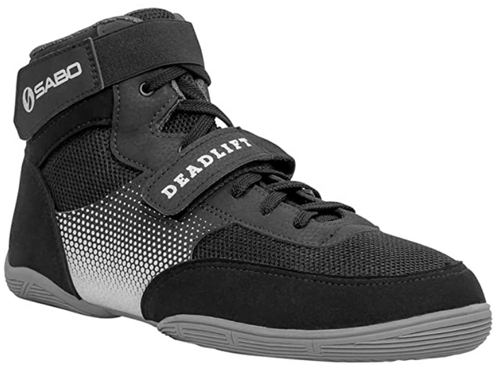 Best gym shoes SABO product image of singular high-top black shoe