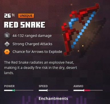 red snake bow