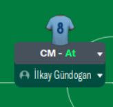fm23 3241 tactic - gundogan as a central midfielder