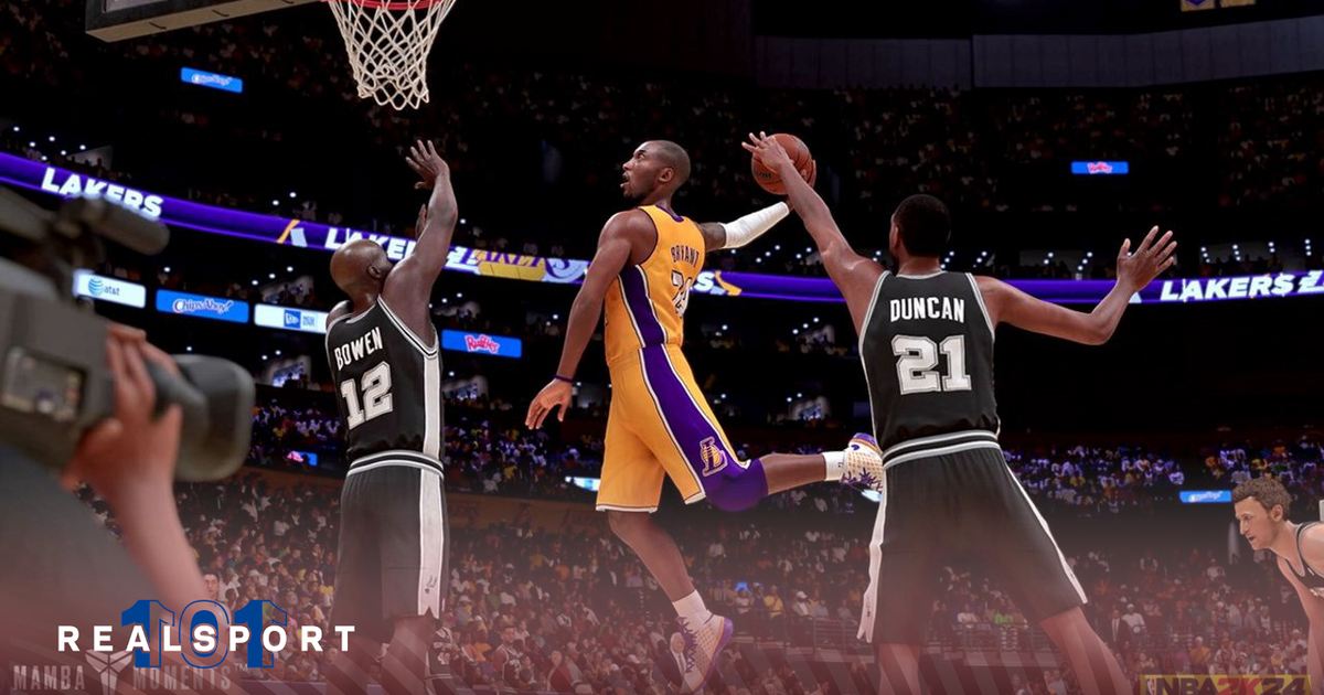 NBA 2K24 Mamba Moments Kobe Bryant dunking