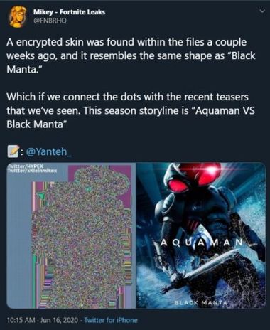 Fortnite Chapter 2 Season 3 Skins Aquaman Black Manta Leaks Rumors News More About Season 13