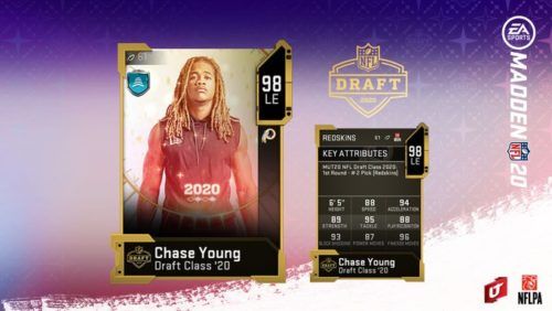 chase young madden 20 mut draft