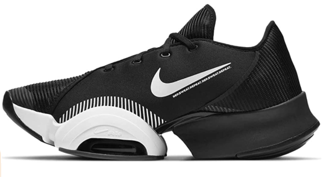 Best gym shoes Nike product image of singular white and black shoe