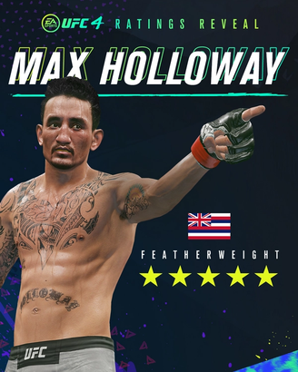 Ufc 4 Update Max Holloway Rises To 5 Stars Aleksandar Rakic Marvin Vettori Added