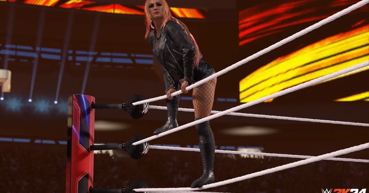 WWE 2K24 Becky Lynch in-game footage