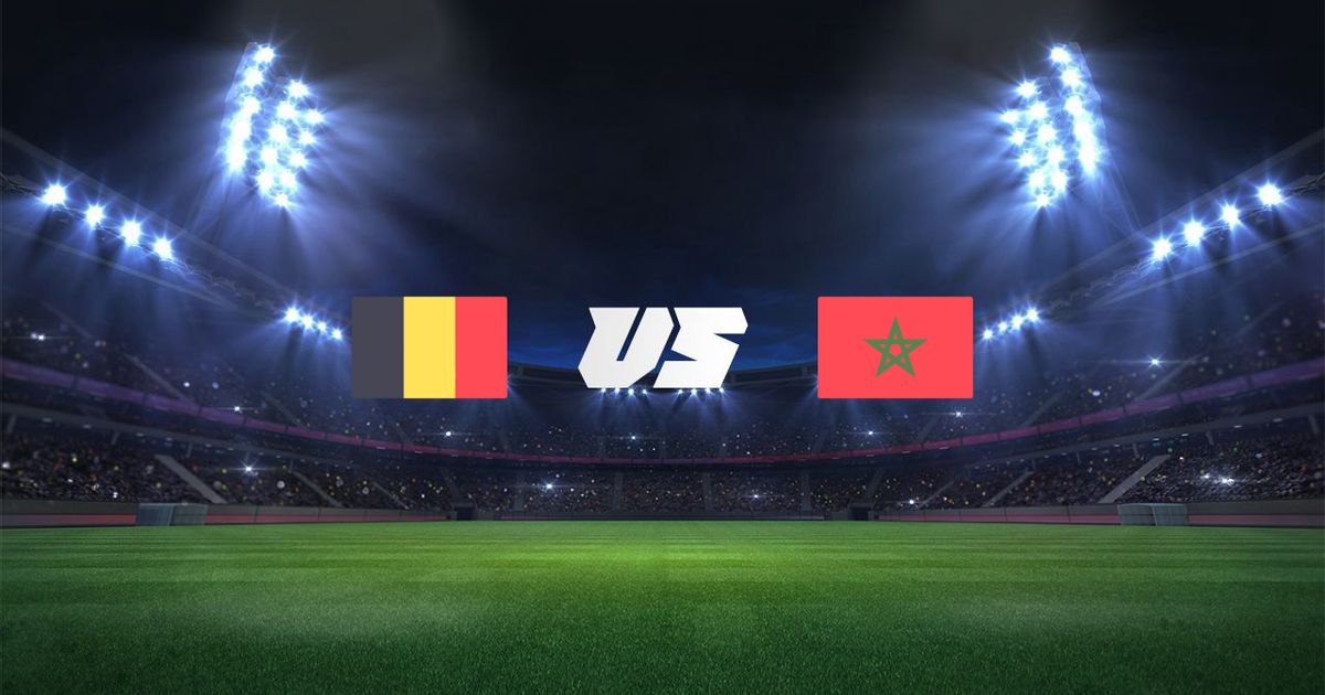 belgium vs morocco flags