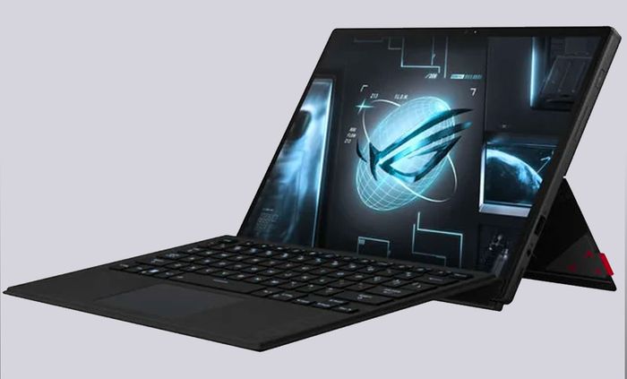 Latest gaming laptop news for Football Manager 2022 Asus product image of a black tablet.
