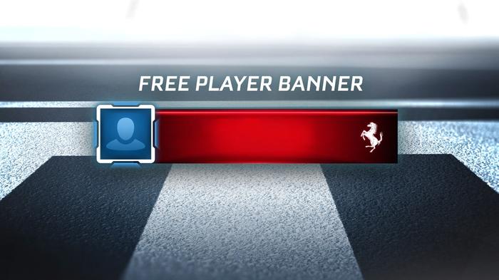 Free banner in Rocket League for the Ferrari collab